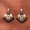 Indo Western Meenakari Earring With Mehndi Plating