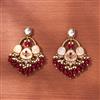 Indo Western Meenakari Earring With Mehndi Plating