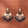 Indo Western Meenakari Earring With Mehndi Plating