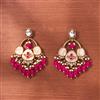 Indo Western Meenakari Earring With Mehndi Plating
