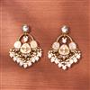 Indo Western Meenakari Earring With Mehndi Plating