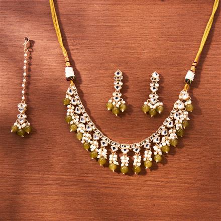 Indo Western Classic Necklace With Gold Plating