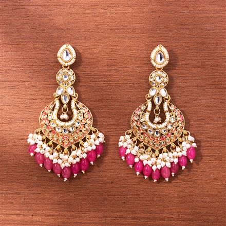 Indo Western Meenakari Earring With Gold Plating