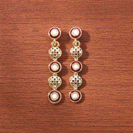Indo Western Meenakari Earring With Gold Plating