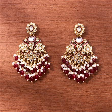 Indo Western Meenakari Earring With Gold Plating