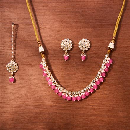 Indo Western Delicate Necklace With Gold Plating