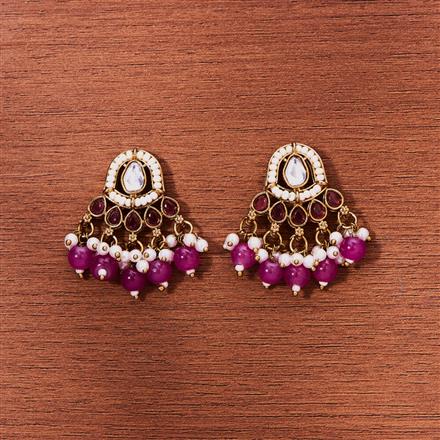 Indo Western Delicate Earring With Mehndi Plating