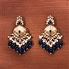 Indo Western Meenakari Earring With Mehndi Plating