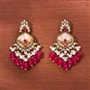 Indo Western Meenakari Earring With Mehndi Plating