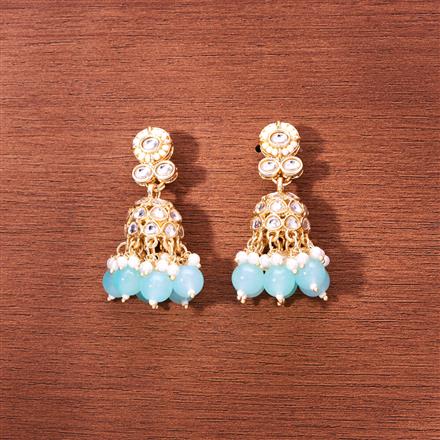 Indo Western Beads Jhumki With Gold Plating