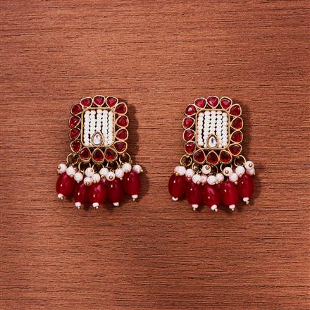 Indo Western Delicate Earring With Mehndi Plating