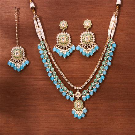 Indo Western Meenakari Necklace With Gold Plating