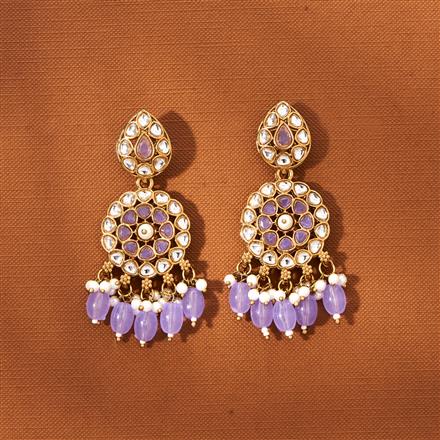 Indo Western Classic Earring With Mehndi Plating