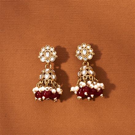 Indo Western Jhumki With Mehndi Plating