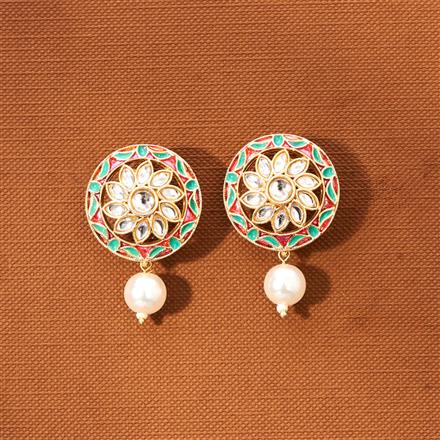 Indo Western Meenakari Tops With Gold Plating