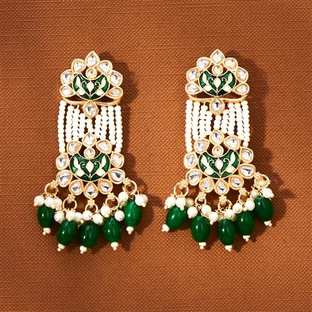 Indo Western Meenakari Earring With Gold Plating