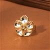 Indo Western Delicate Ring With Gold Plating