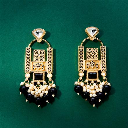 Indo Western Meenakari Earring With Gold Plating