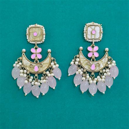 Indo Western Classic Earring With Mehndi Plating