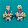 Indo Western Classic Earring with Mehndi Plating