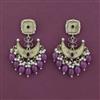 Indo Western Classic Earring With Mehndi Plating