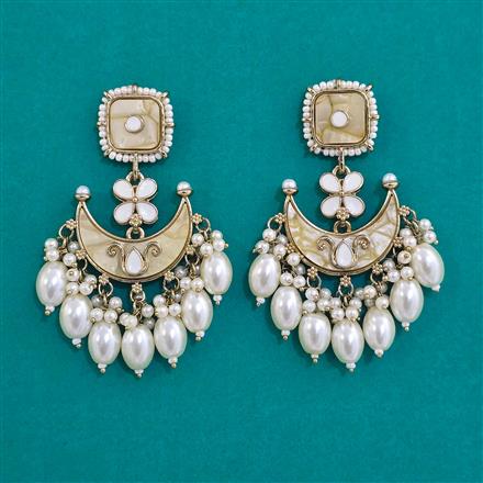 Indo Western Classic Earring with Mehndi Plating