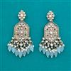 Indo Western Mother Of Pearl Earring with Mehndi Plating