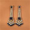 Indo Western Classic Earring With Mehndi Plating