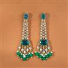 Indo Western Classic Earring With Mehndi Plating