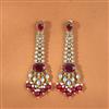 Indo Western Classic Earring With Mehndi Plating