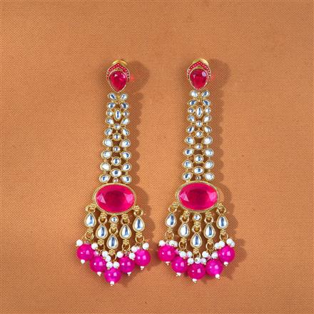 Indo Western Classic Earring With Mehndi Plating