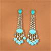 Indo Western Classic Earring With Mehndi Plating