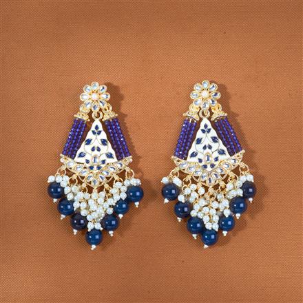 Indo Western Meenakari Earring With Gold Plating