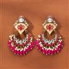 Indo Western Meenakari Earring With Mehndi Plating
