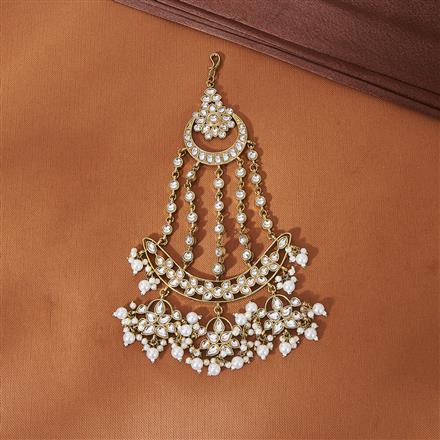 Indo Western Pearl Pasa With Mehndi Plating