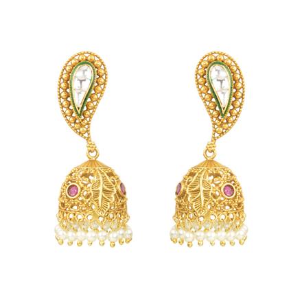 Antique Jhumki with gold plating