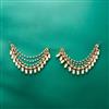 Indo Western Pearl Ear Chain With Mehndi Plating