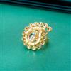 Indo Western Adjustable Ring With Gold Plating