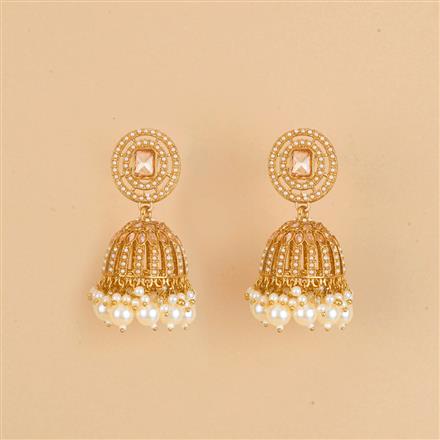 Indo Western Jhumki With Mehndi Plating