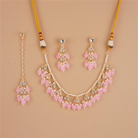 Indo Western Classic Necklace Set With Gold Plating
