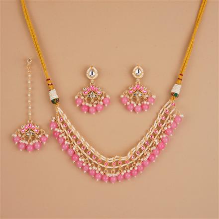 Indo Western Classic Necklace Set With Gold Plating