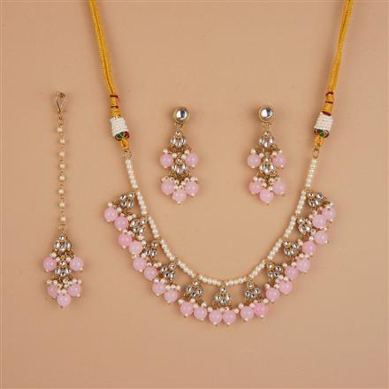 Indo Western Classic Necklace Set With Mehndi Plating