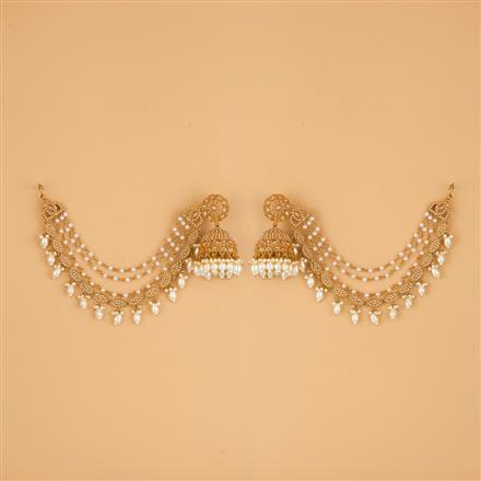 Indo Western Jhumki With Mehndi Plating