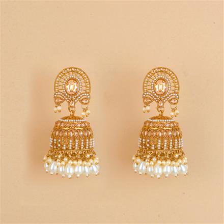 Indo Western Jhumki With Mehndi Plating