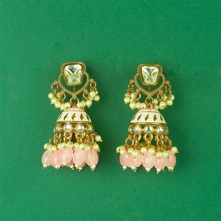 Indo Western Jhumki With Mehndi Plating