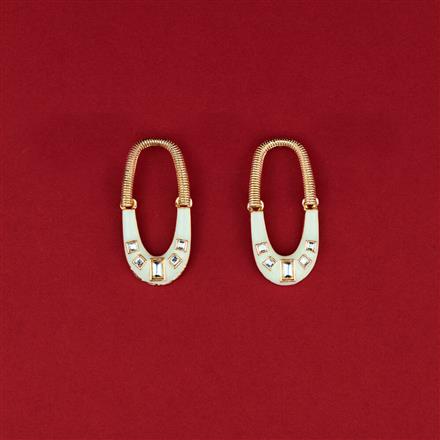 Indo Western Meenakari Earring With Gold Plating