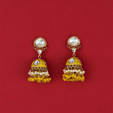 Indo Western Jhumki With Mehndi Plating