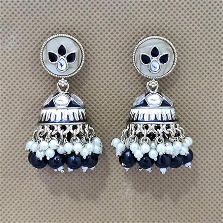 Indo Western Jhumki With Mehndi Plating