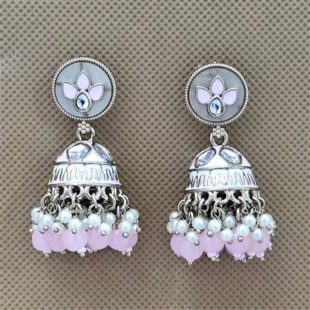 Indo Western Jhumki With Mehndi Plating