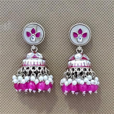 Indo Western Jhumki With Mehndi Plating
